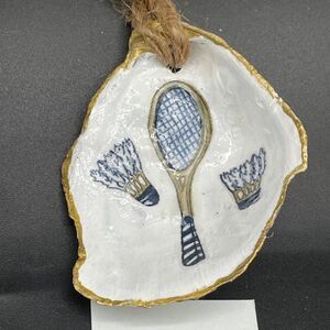 Decoupage Oyster Shell Ornament Decoupage Trinket Dish BADMINTON
